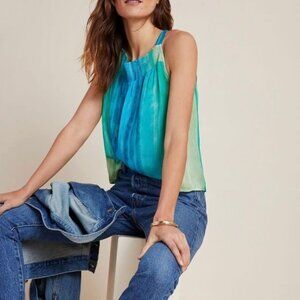 Anthropologie Conditions Apply Selina Smocked Blouse